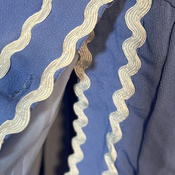 NWOT BTFL-Life High-Low Maxi Dress Blue Button Front Long Sleeve Women's Medium‎ - Picture 4 of 8